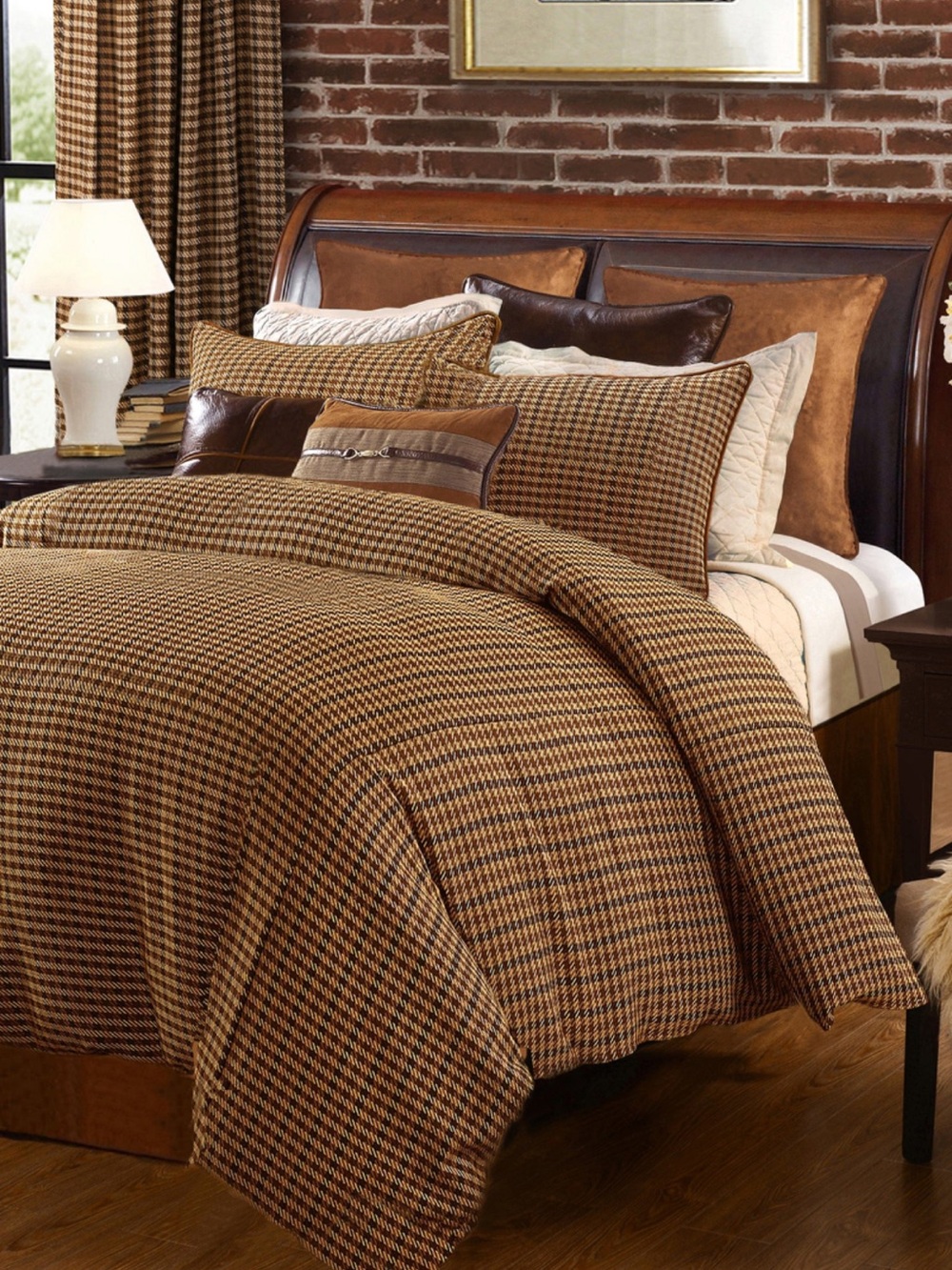 Paseo Road Clifton Woven Twill Plaid Cabin Lodge Bedding Comforter Set KING